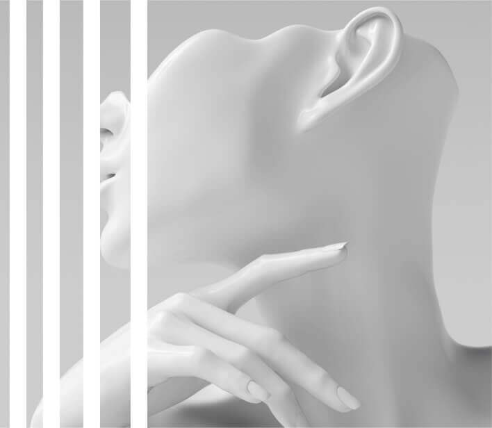 Medycyna estetyczna Zakopane - Pure Clinic - artystyczne przedstawienie kobiecej twarzy jako rzeźby